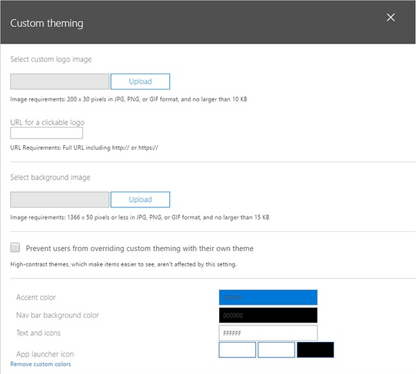 Adding branding in SharePoint