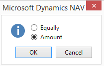 Amount button in NAV