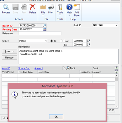 Complete process in Dynamics GP