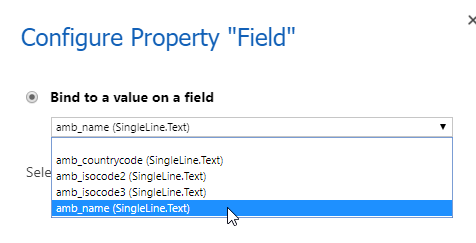 Configure property setup for entity field in Dynamics 365