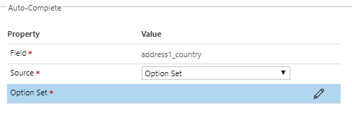 Option sets in Dynamics 365