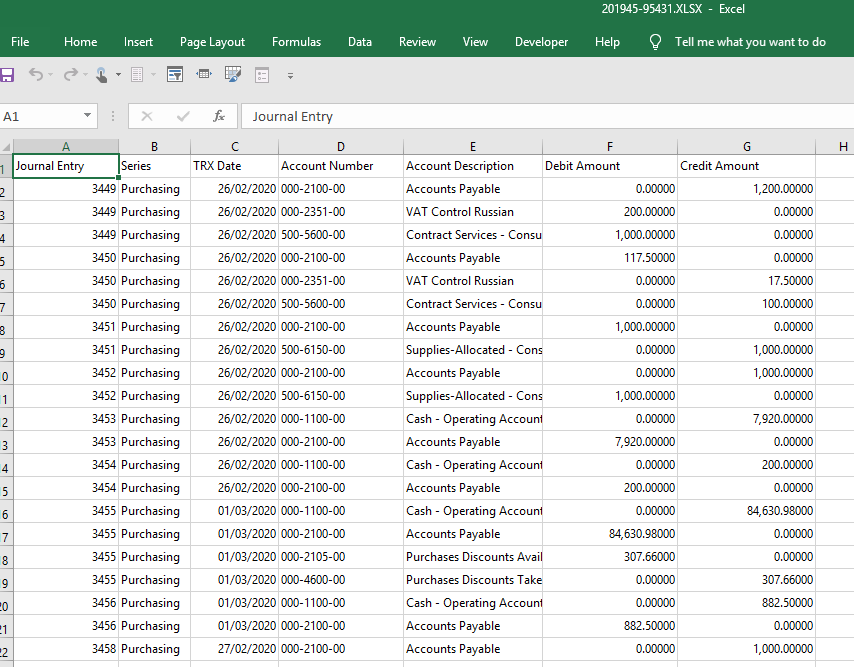 Populating transaction data in Dynamics GP